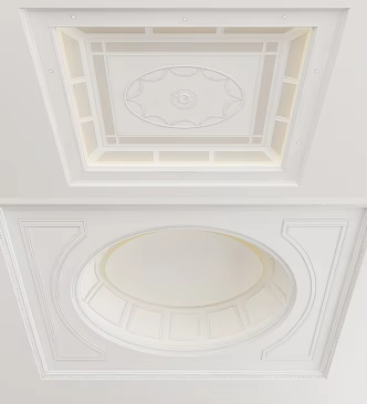 European-style ceiling 3d model