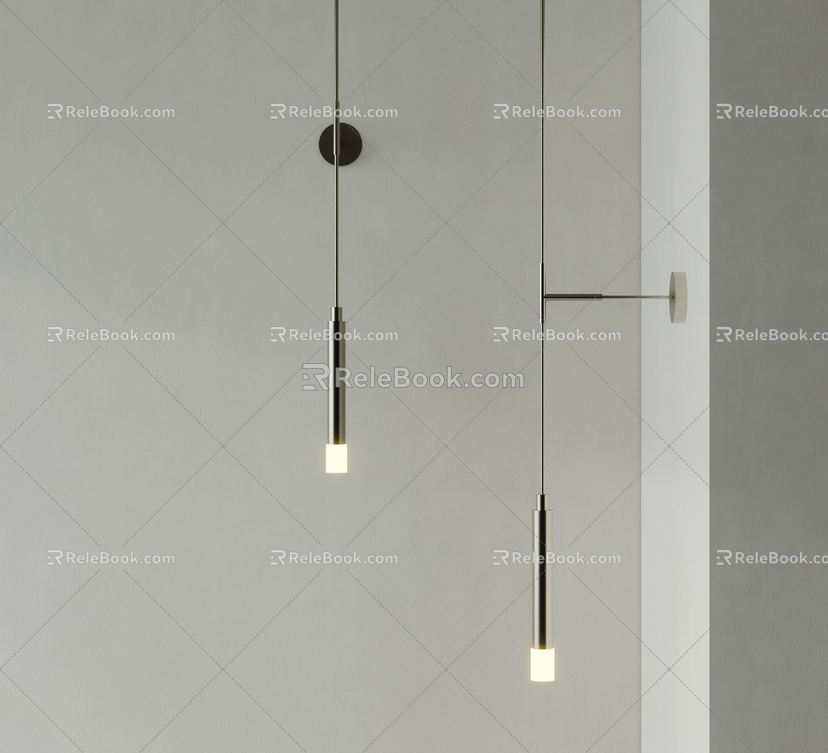 Modern Wall Lamp Long Strip Wall Lamp Metal Wall Lamp model