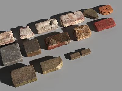 Stone Block Brick Brick Wall Brick City Wall Brick 3d model