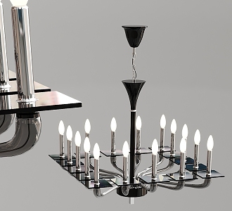 Modern Chandelier Iron Chandelier 3d model