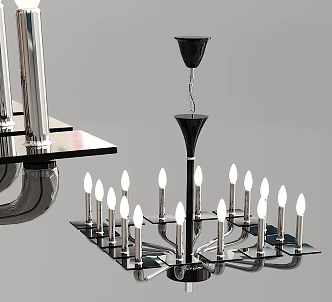 Modern Chandelier Iron Chandelier 3d model