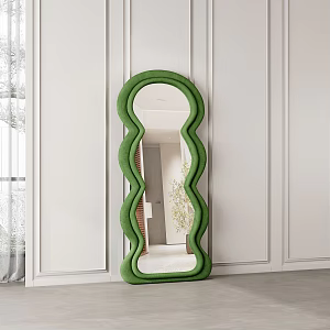 Modern mirror wave full-length mirror 3d model