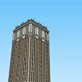 Tall Classical Modern Tower With Decorative Top And Stone Base Design