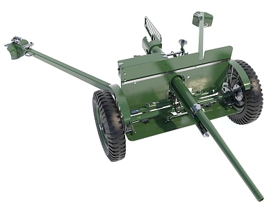 modern anti-tank gun 3d model