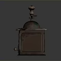 ELMA Vintage Coffee Grinder 3D Computer Model with Crank and Drawer