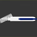 White And Blue USB Flash Drive With Removable Cap And Interface