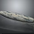 Elegant Natural Stone Decorative Piece With Long Shape Blue White Veins Polished Surface