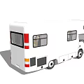 White Recreational Vehicle With Multiple Windows And Spacious Living Space
