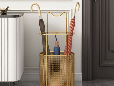 Light Luxury Draining Rack Umbrella Draining Rack 3d model