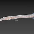 Brown Spotted Aquatic Animal With Long Body Elongated Snout And Swimming Posture Underwater