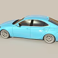 Blue Lexus Car Multiple Angles Exterior And Interior Design Details View 3d model