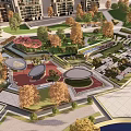 Scenic Park Landscape Featuring Lush Green Spaces Walking Paths And Colorful Trees
