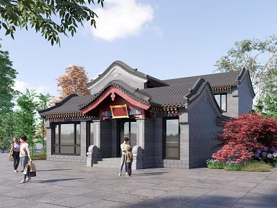 Chinese Inn 3d model