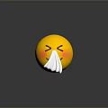 Expression package WeChat expression package cartoon expression cartoon face emoticon Yan text 3d model