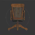 Wooden Office Chair With Armrests Purple Padded Seat And Five Claw Wheel Base