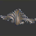 Golden Intricate Carved Decorative Ornament For Elegant Home Decoration