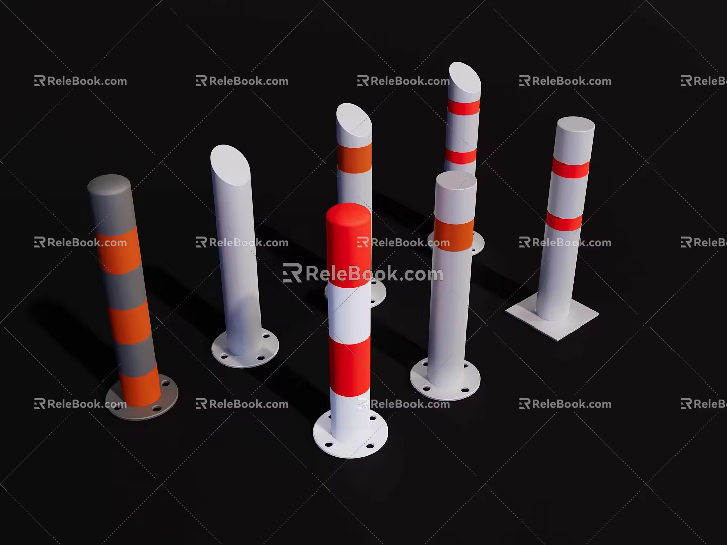 Retaining pile 3d model