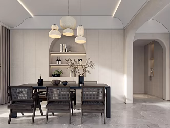 Cream Restaurant 3d model