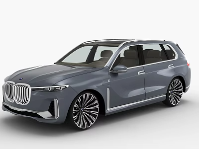 BMW X7 Premium SUV Showcasing Gray Exterior Design And Alloy Wheels Features 3d model BMW X7 Premium SUV Showcasing Gray Exterior Design And Alloy Wheels Features 3d model