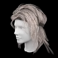 Fashionable Jeweled Hair Accessories On White Mannequin With Light Brown Textured Wig And Black Background