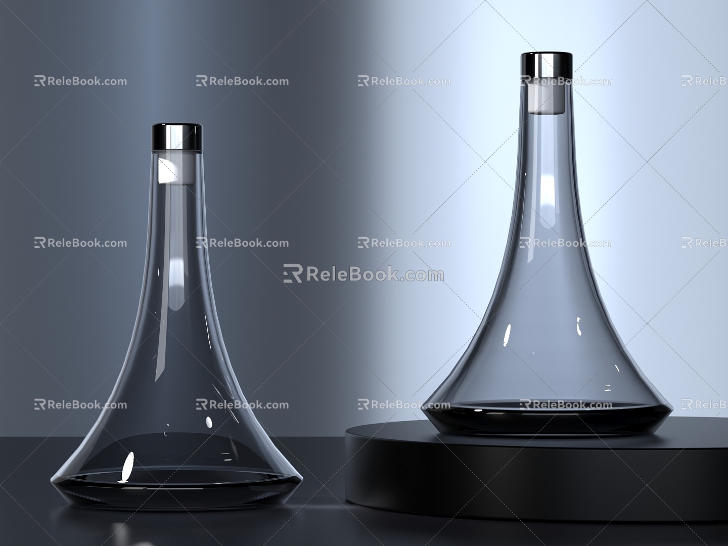 Wine Bottle Decanter Glass Products 3d model