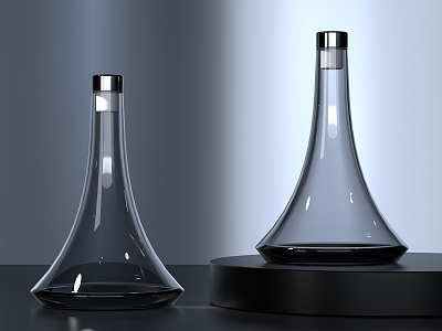 Wine Bottle Decanter Glass Products 3d model