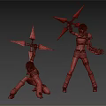 Highly Detailed Anime Characters Action Figures With Dynamic Poses And Sharp Weapons