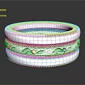 Elegant Luxurious Silver Layered Bracelet With Intricate Diamond And Gemstone Designs