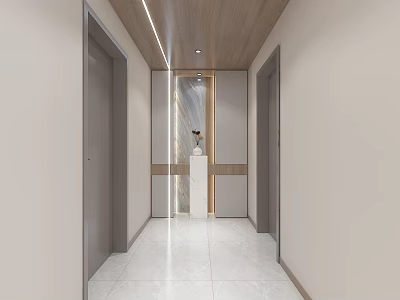 Modern Entrance 3d model