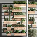 Layered Vertical Garden Decor With Wooden Planters And Mixed Green Succulents
