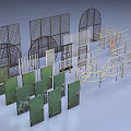 Industrial Equipment Metal Fences Guard Rails And Steel Doors For Industrial Safety