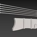 Ancient Weapons Collection Featuring Lyre Shaped Bow Dagger And White Models