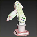 White Industrial Robotic Arm Automation Equipment With Mechanical Structure And Precision Gripper
