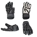 Black Padded Athletic Gloves For Sports Training And Hand Protection