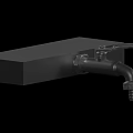 Modern Sleek Metal Faucet Design With Square Base And Single Handle