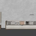 New Chinese Song Style Double Sofa 3d model