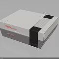 Nintendo Entertainment System Retro Gaming Console Electronic Device With Classic Design 3d model