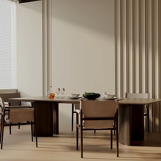 Modern table combination 3d model