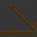 Wooden Art Easel Orange Drawing Supplies For Artists Canvas And Painting Tools