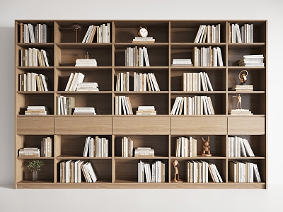 Modern bookcase model