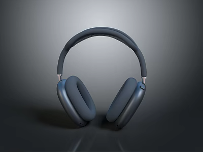 Modern Over Ear Headphones Electronic Device With Comfortable Earpads And Sleek Design 3d model