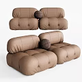Modern Double Sofa Multi-Person Sofa Backrest Sofa Reading Sofa Single-Person Sofa Braces Sofa Casual Sofa Pillow 3d model