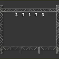 Household Metal Truss Stage Frame with Lighting Fixtures and Stable Platform
