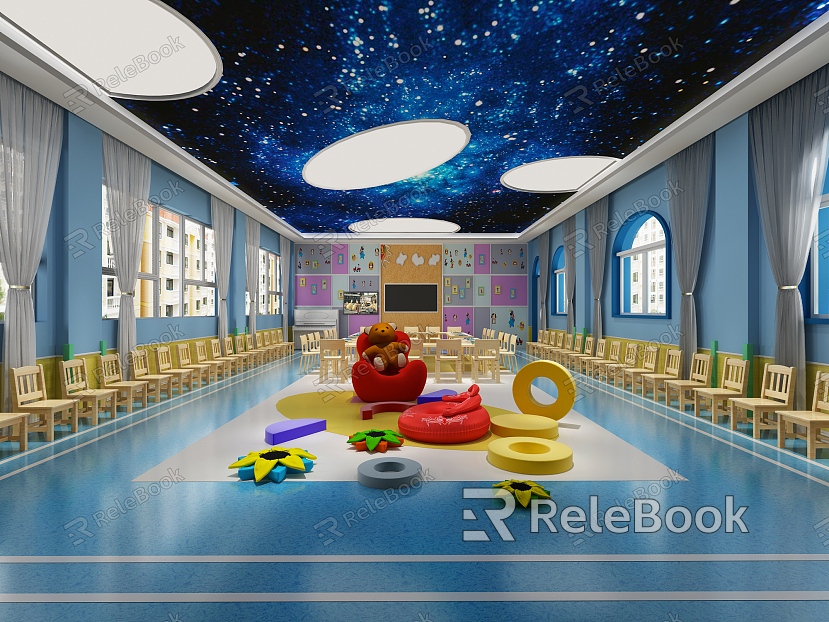 Modern Kindergarten Kindergarten Activity Room model