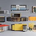 Various Container Building Styles With Modern Design Balconies And Colorful Exteriors