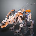 Modern Mechanical Dinosaur Dinosaur Science Fiction Dinosaur Future Dinosaur Concept Dinosaur 3d model