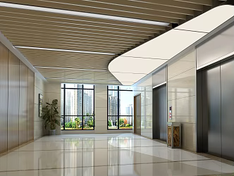 modern elevator 3d model