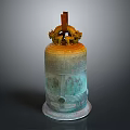 Ancient Architectural Bronze Bell Featuring Dragon Ornament Carved Patterns And Base