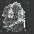 Professional Black Tactical Helmet With Headphones And Microphone Communication Gear