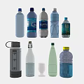 Beverage Bottles And Containers With Various Colors Materials Shapes And Designs